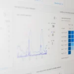 Analytics charts on a screen, illustrating conversion tracking
