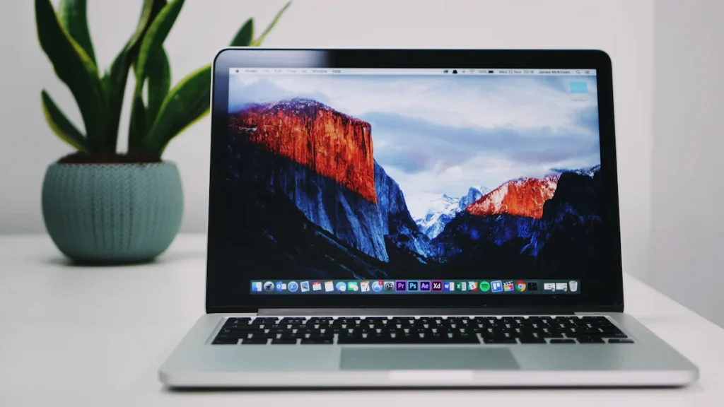 MacBook Pro on a desk