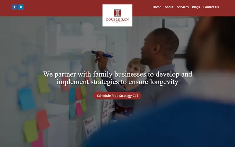 Home page of the Double Iron website