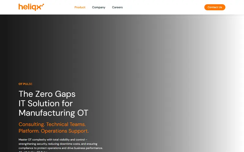 Home page of the Heliqx website