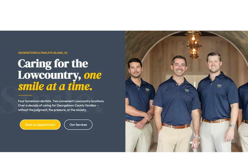 Home page of the Winyah Dental Group website